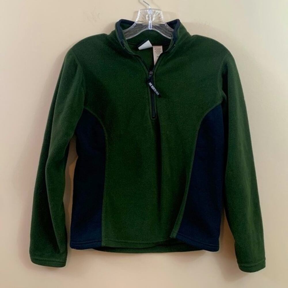 The North Face Quarter Zip Fleece Green/Black Jacket